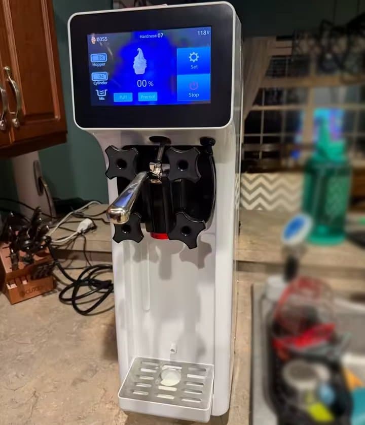 10-15L/H mjukglassmaskin med pekskärm, hög produktivitet, jämn kylning, hållbar