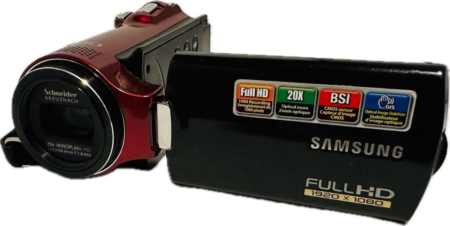 Samsung Full HD Videokamera HMX-H220RP Video Camera Digital Camcorder