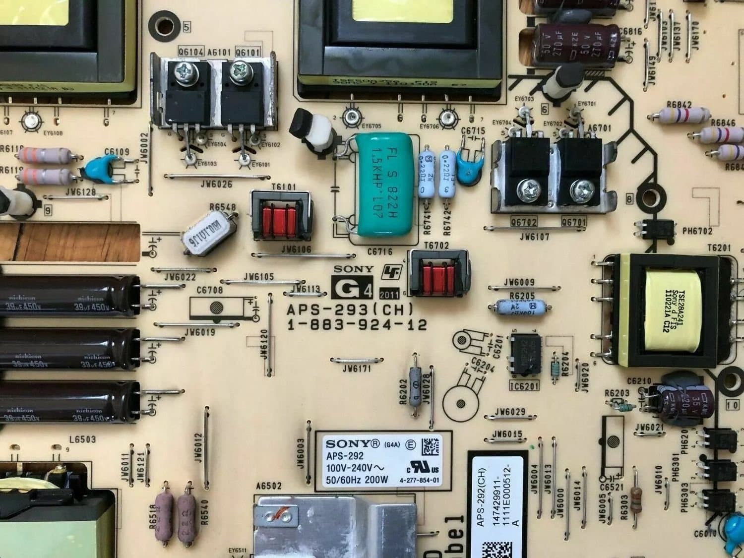 Sony TV 1-883-924-12 strömförsörjning