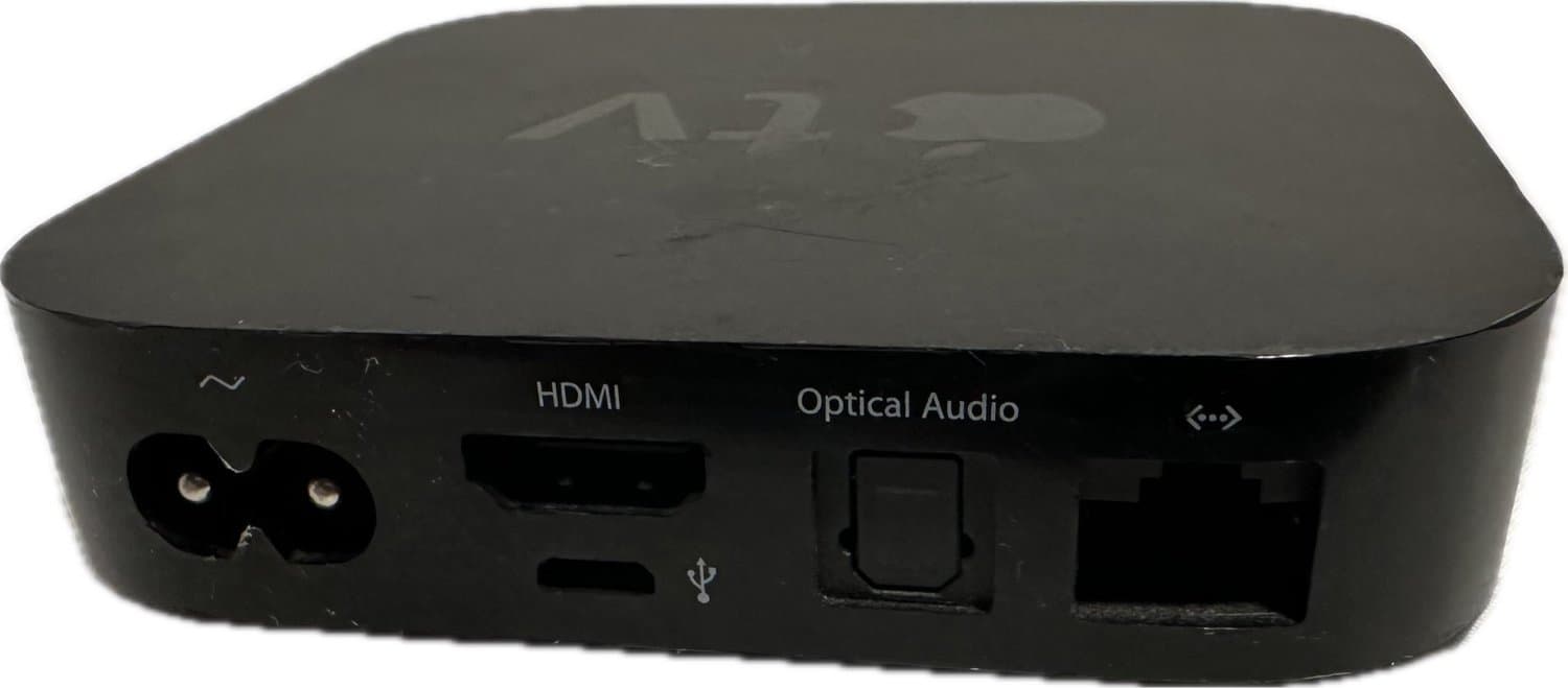 Apple TV A1378 med fjärrkontroll / remote & power cable