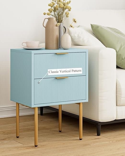 Sängbord med två lådor