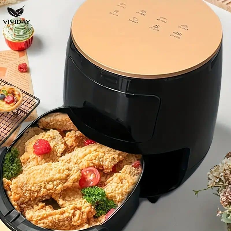 Air fryer 4,5 L – säker & mångsidig varmluftsfritös