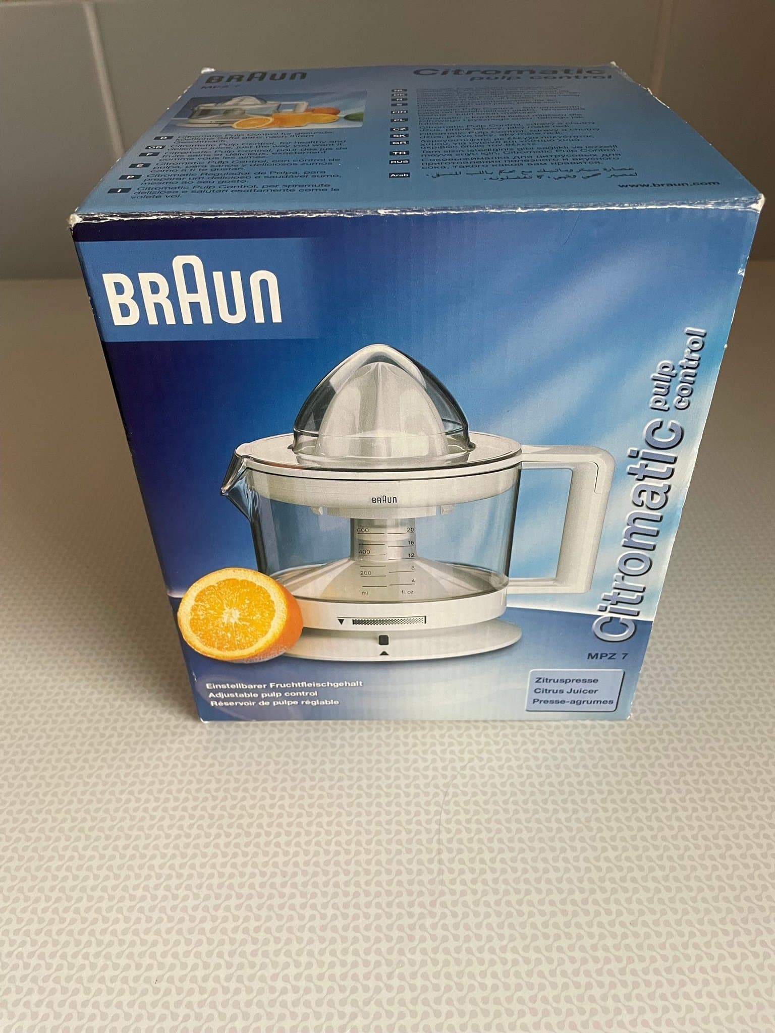 Oanvänd Braun Citromatic MPZ 7 Citruspress