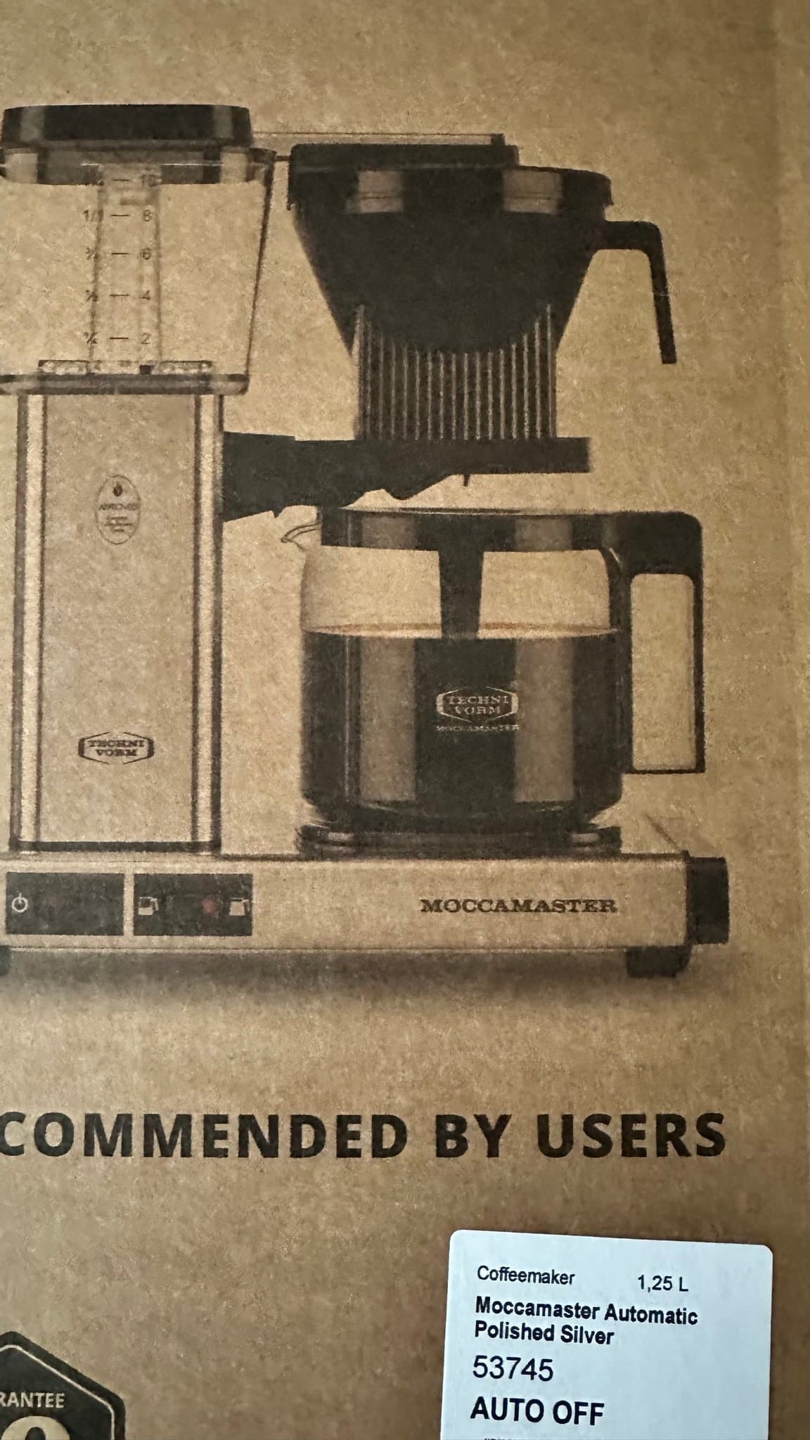 Moccamaster kaffebryggare