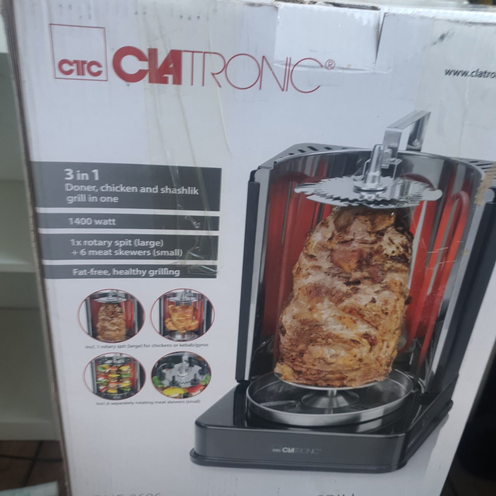 Clatronic Döner-Vertikal-Multigrill DVG 3686