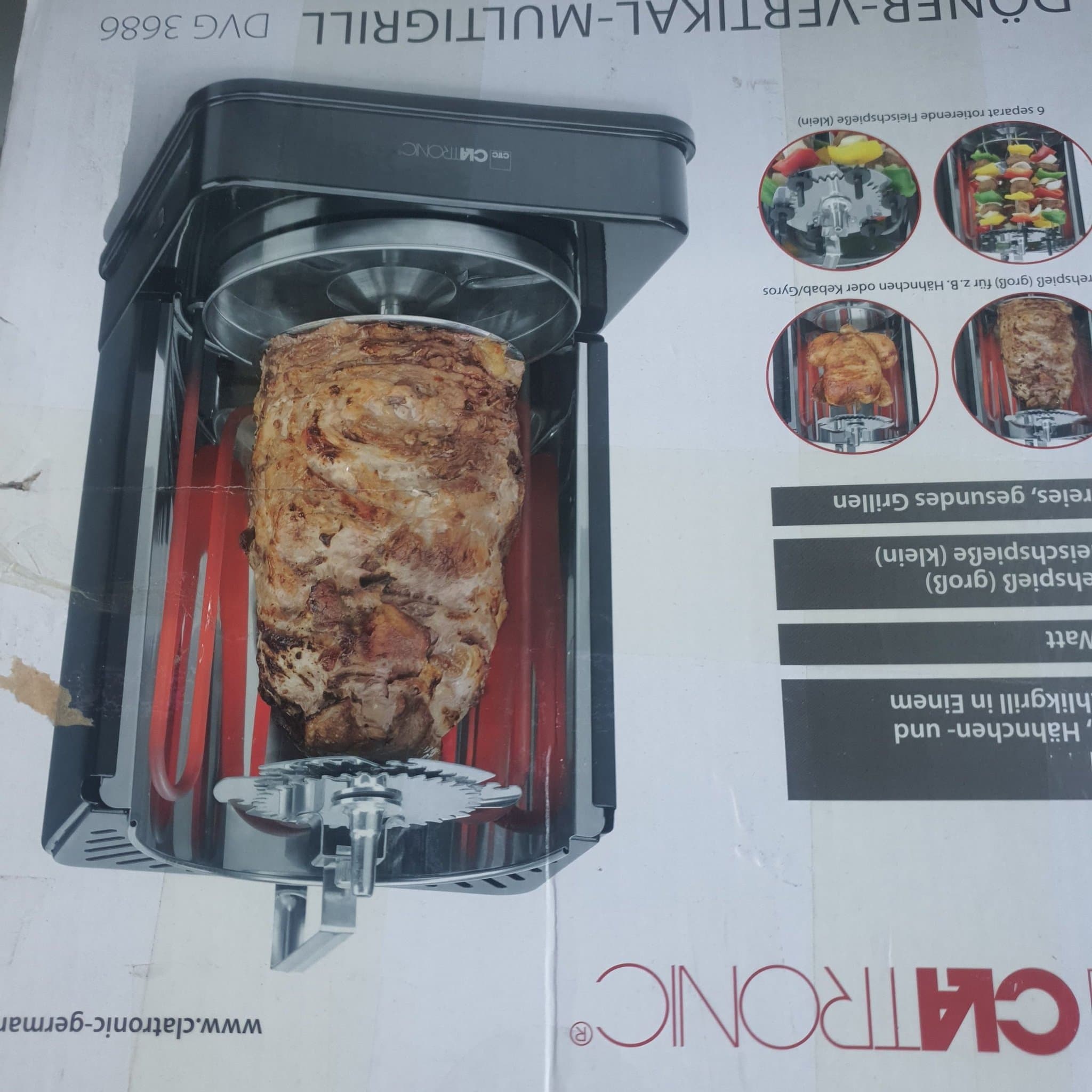 Clatronic Döner-Vertikal-Multigrill DVG 3686