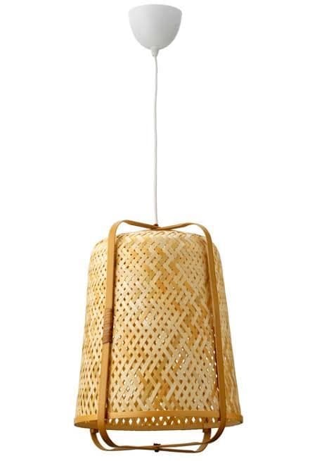 IKEA design Emma Olbers taklampa pendant lamp, bamboo/handmade, 40 cm