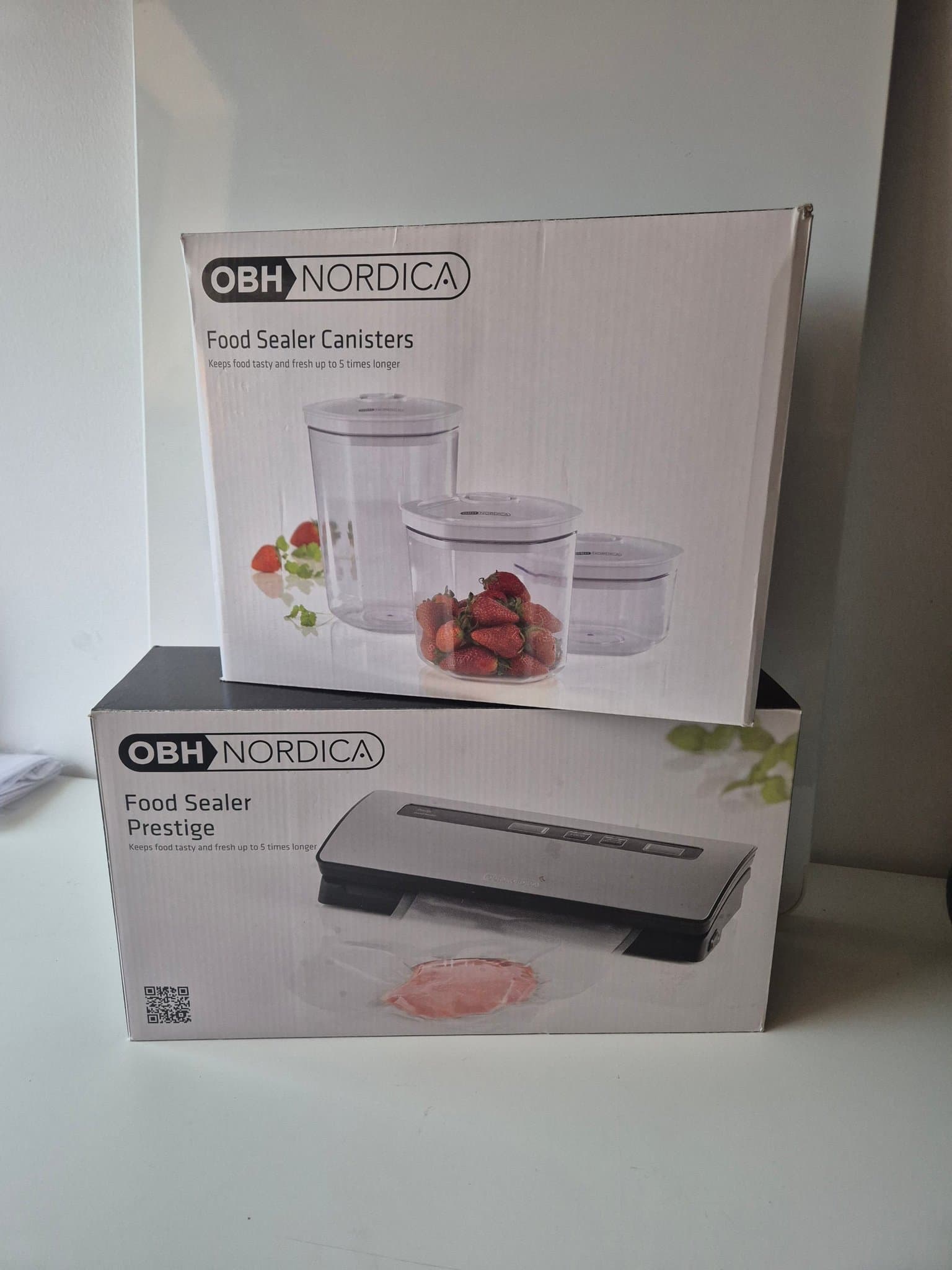 Vacumförpackare - Food Sealer Prestige och Vakuumbehållare - OBH Nordica