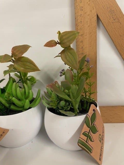 2 Konstgjorda växter i kruka