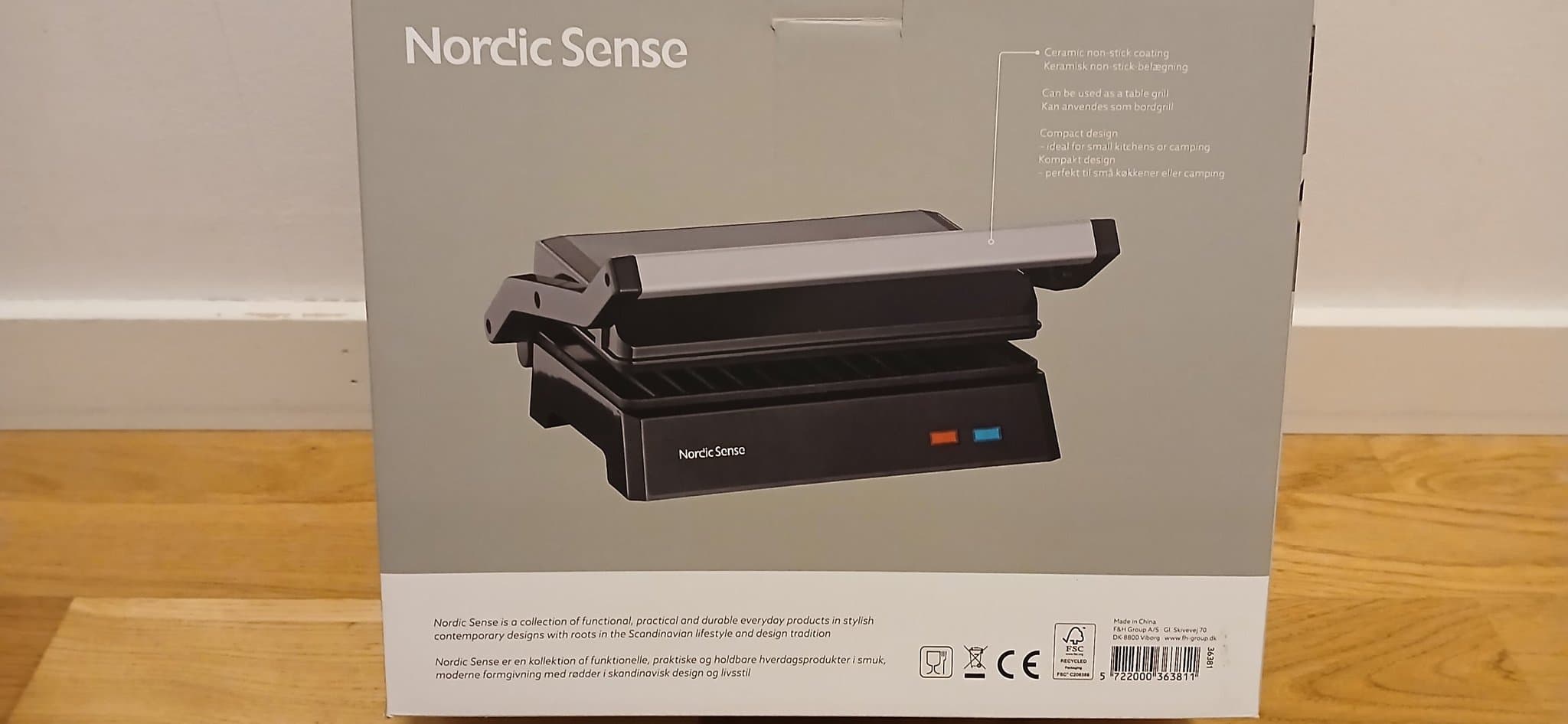 Oanvänd Nordic Sense Mini Panini-grill