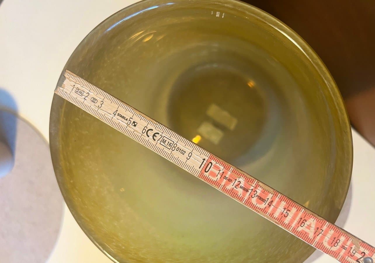 NY hög & stor senapsgul vas från H&M home 29cm