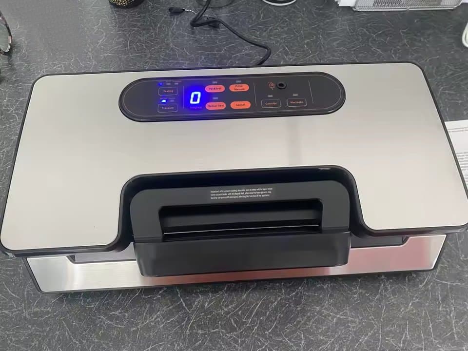 90Kpa 130W vakuumförslutningsmaskin för hemmakök, livsmedelsförpackningsmaskin