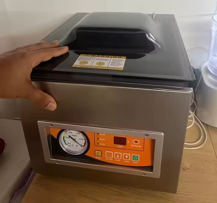 260W 100 Kpa vakuumförpackningsmaskin med 10,2" förseglingslängd för livsmedel