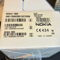 Ny Nokia 1600 Mobiltelefon