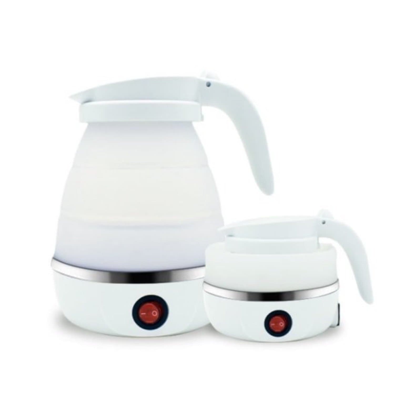 Hopfällbar vattenkokare 0,6L resekokare i silikon Hopfällbar