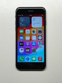 iPhone SE 2nd gen. 2020 128GB Svart Grade A, Batterihälsa 100%