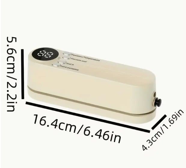 Kompakt USB-laddningsbar vakuumförpackningskit med digital display