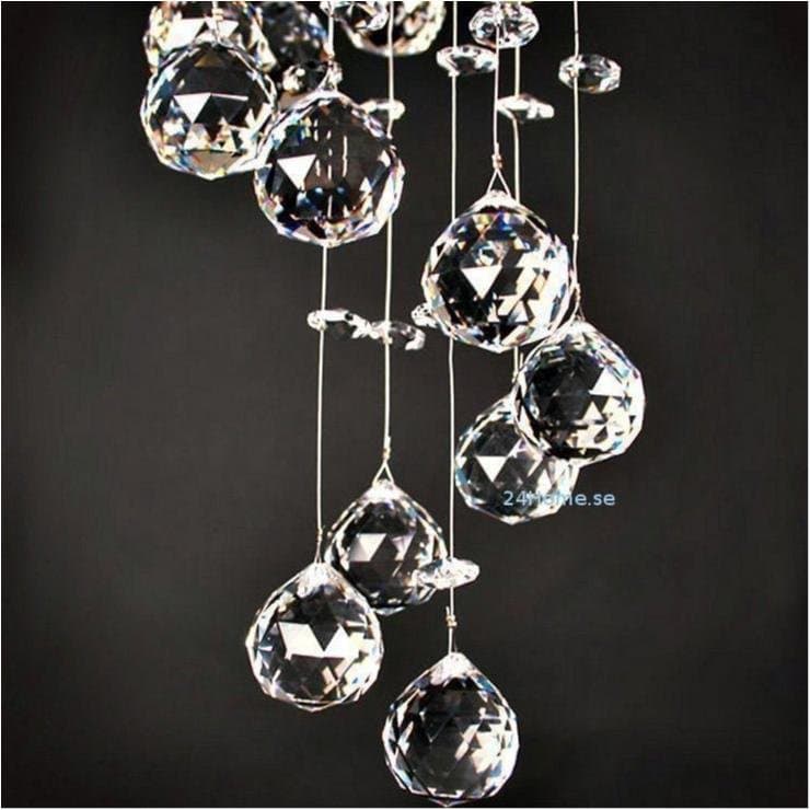 Kristallkrona 90 x 25 cm Kristall lampa Fabriksny