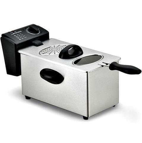 Fritös 3 liter 2000 Watt Rostfri Proffsmaskin