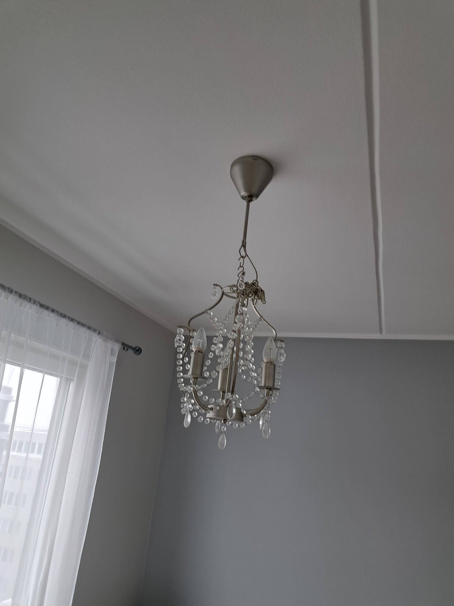 Taklampa med Kristaller