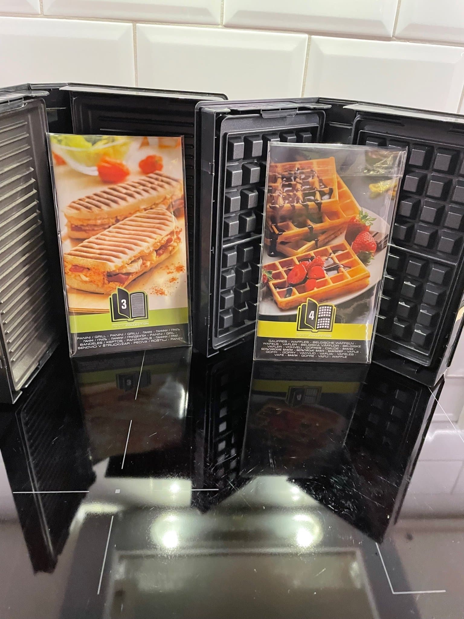 2st, Tefal Snack Collection nr 3 Panini & nr 4 Belgisk Våffla