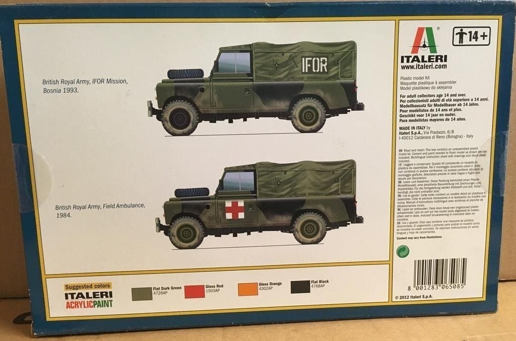 LAND ROVER 109` LWB Italeri 1/35 OÖPPNAD
