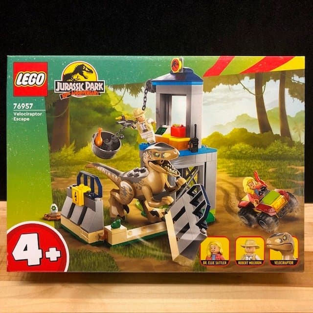 LEGO 76957 Jurassic World "Velociraptorflykt" - från 2023 Oöppnad / förseglad!