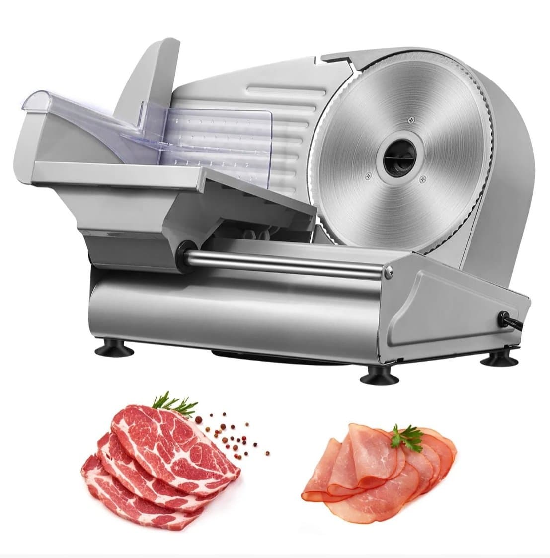 Elektrisk köttskärare 180 W med rostfri stålklinga