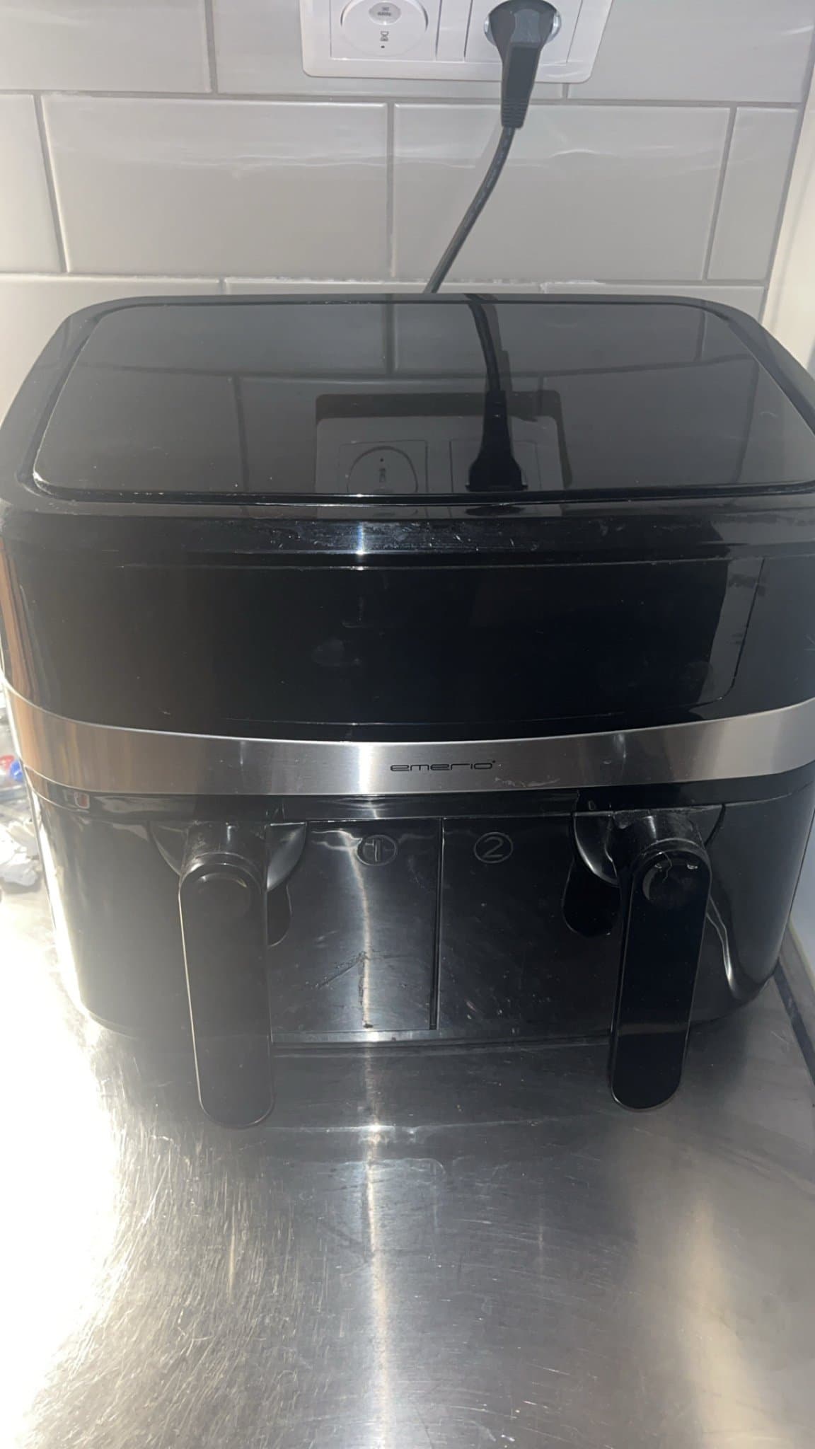 Emerio Air fryer med dubbla fack