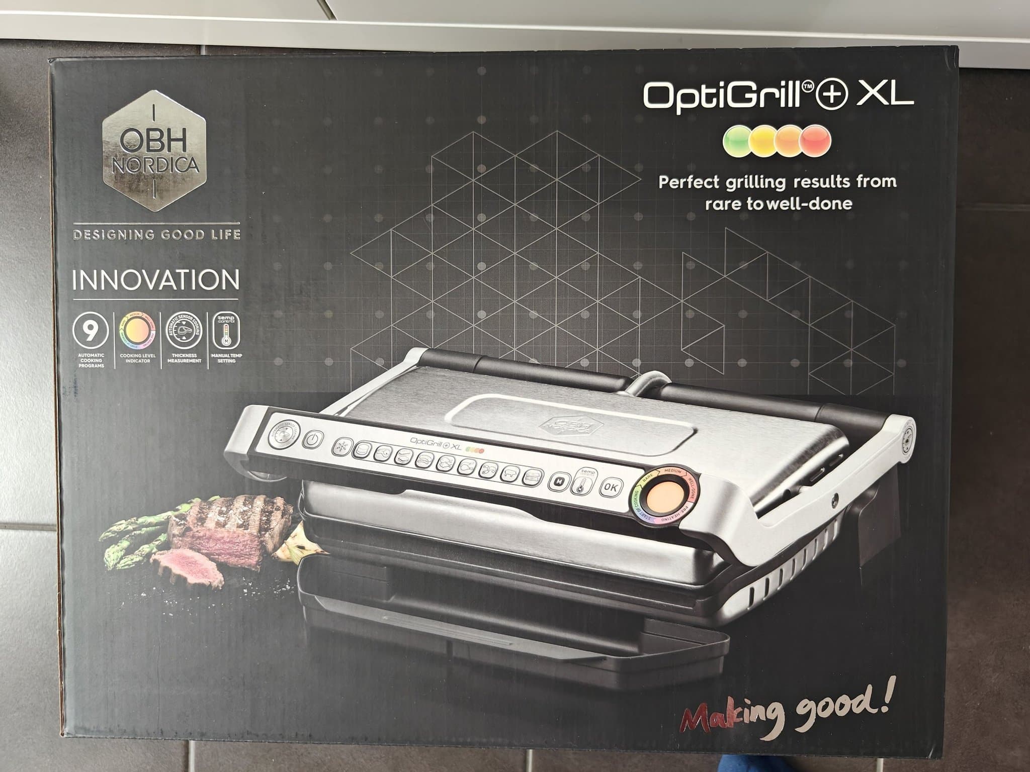 Helt NY OBH OptiGrill+ XL GO722DS0 smörgåsgrill / bordsgrill