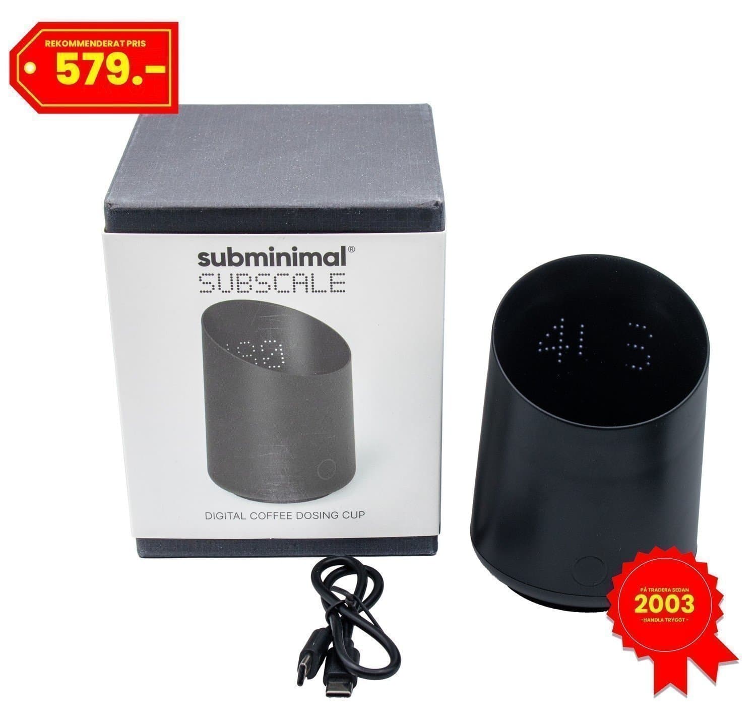 NY Subminimal Kaffevåg SubScale • Digital Kaffevåg för Espresso & Pour-Over • SV