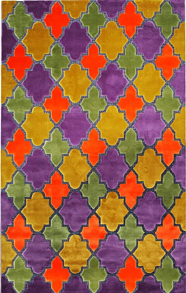 Helt ny Pierre Cardin matta 80cm x 150cm Lila/Orange