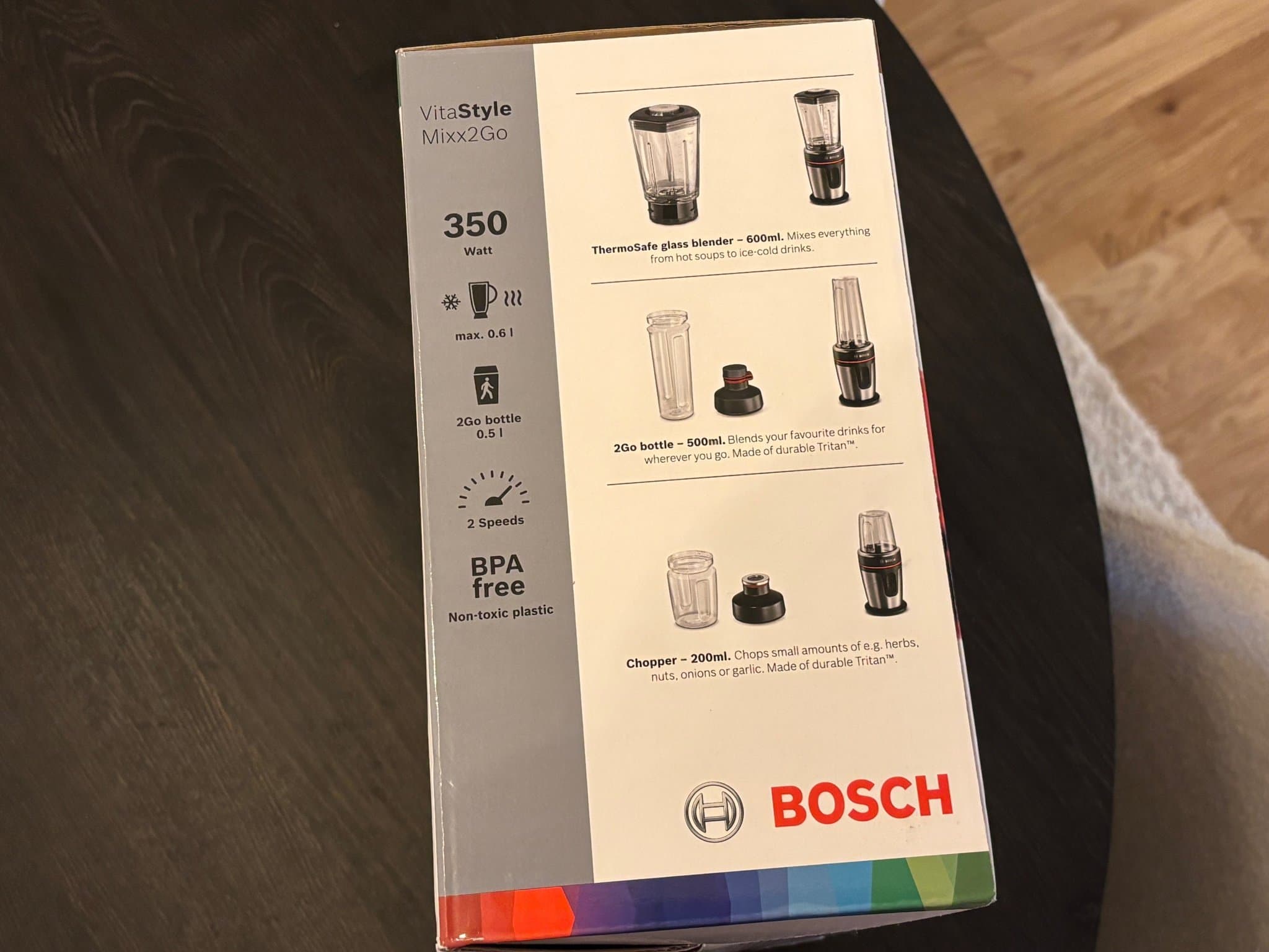 Bosch VitaStyle Mixx2Go Blender, som ny, använd ibland
