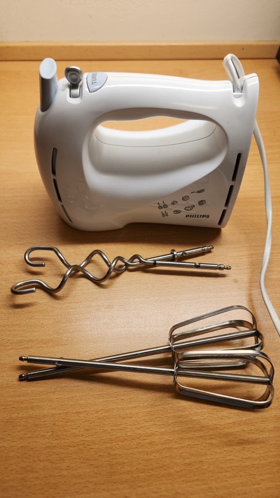 Philips Handmixer HR1453 – 175W, 3 hastigheter + Turbo