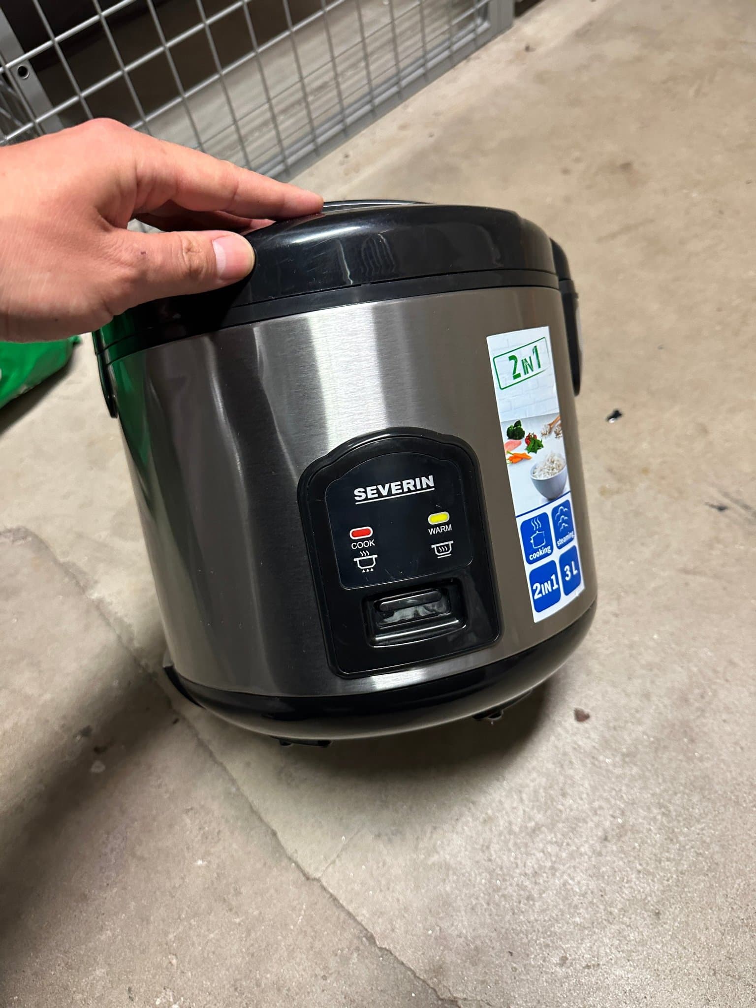 SEVERIN riskokare / ångkokare 3L – Modell RK 2425