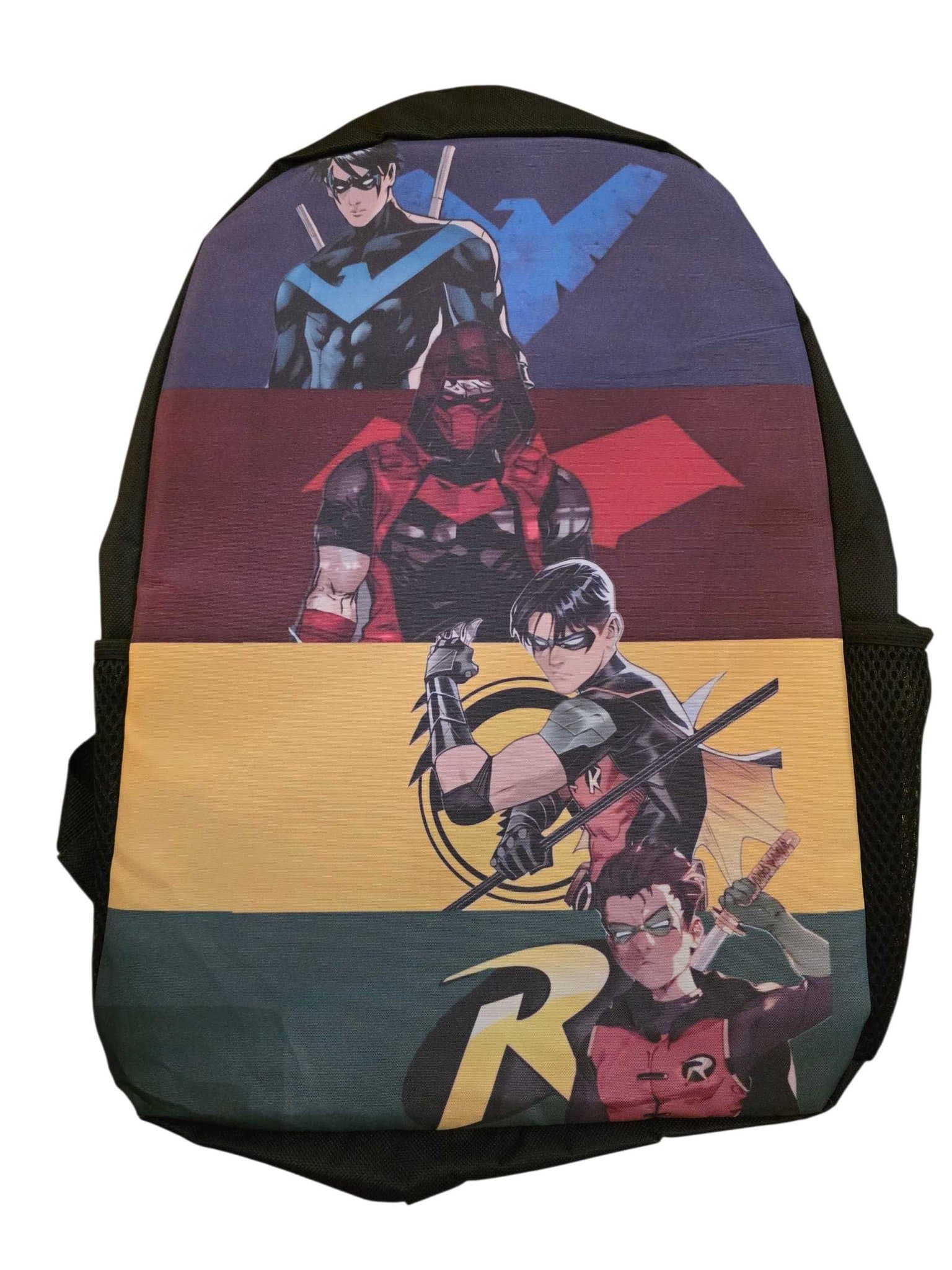 ROBINS Backpack: NIGHTWING/RED HOOD/RED ROBIN/ROBIN