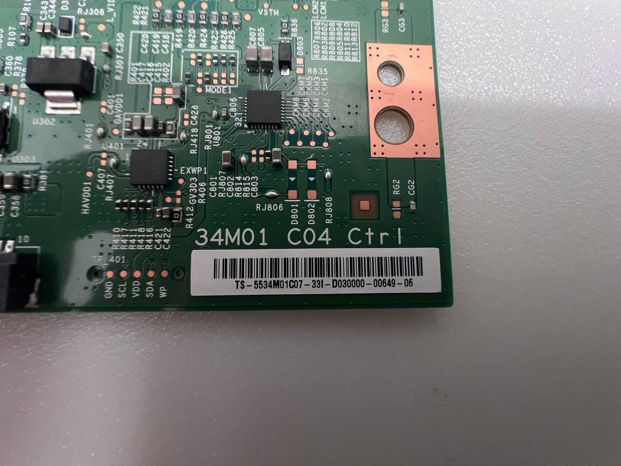 T-Con 34M01 C04 Ctrl för Samsung C34G55TWWP Odyssey Gaming Monitor