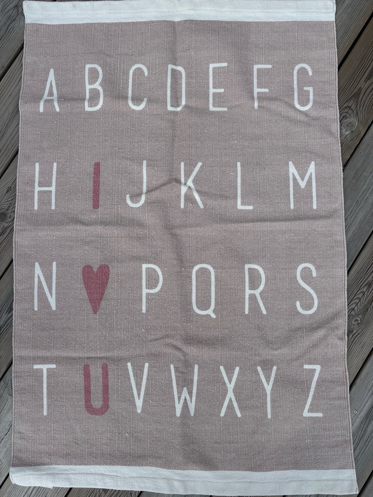 H&M Alfabet Matta, bokstavsmatta, rosa