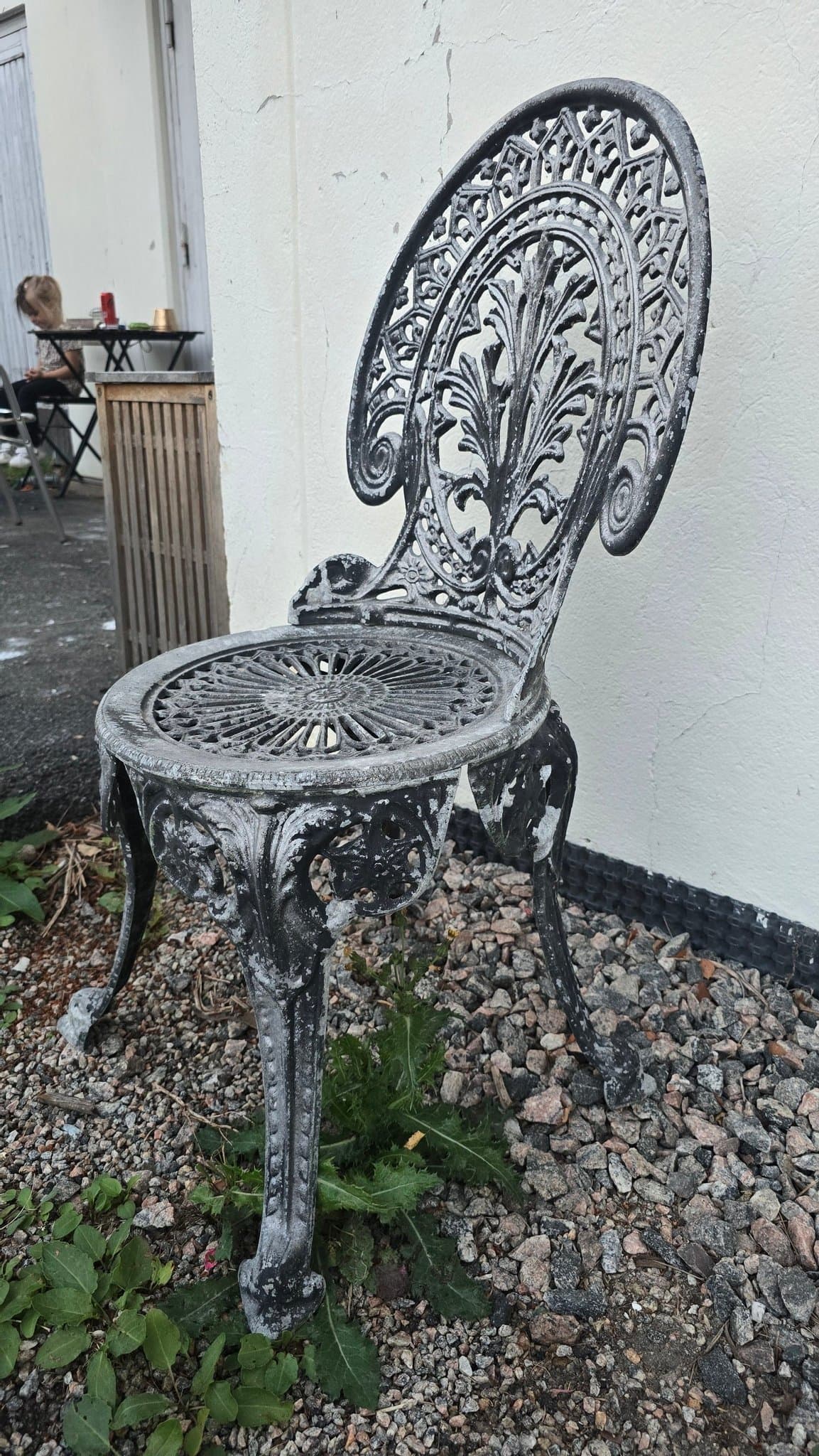 Café stol Gjutjärnsstol