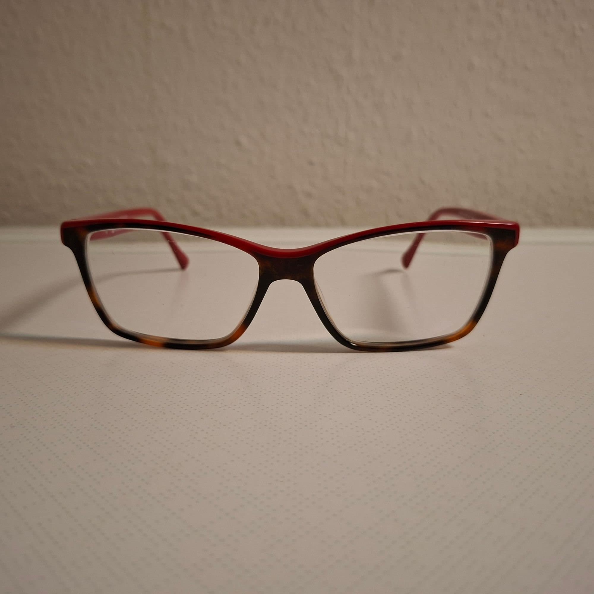 XAVIER GARCIA BARCELONA ESTER 01 TORTOISE & RED EYEGLASSES 56-15-135mm