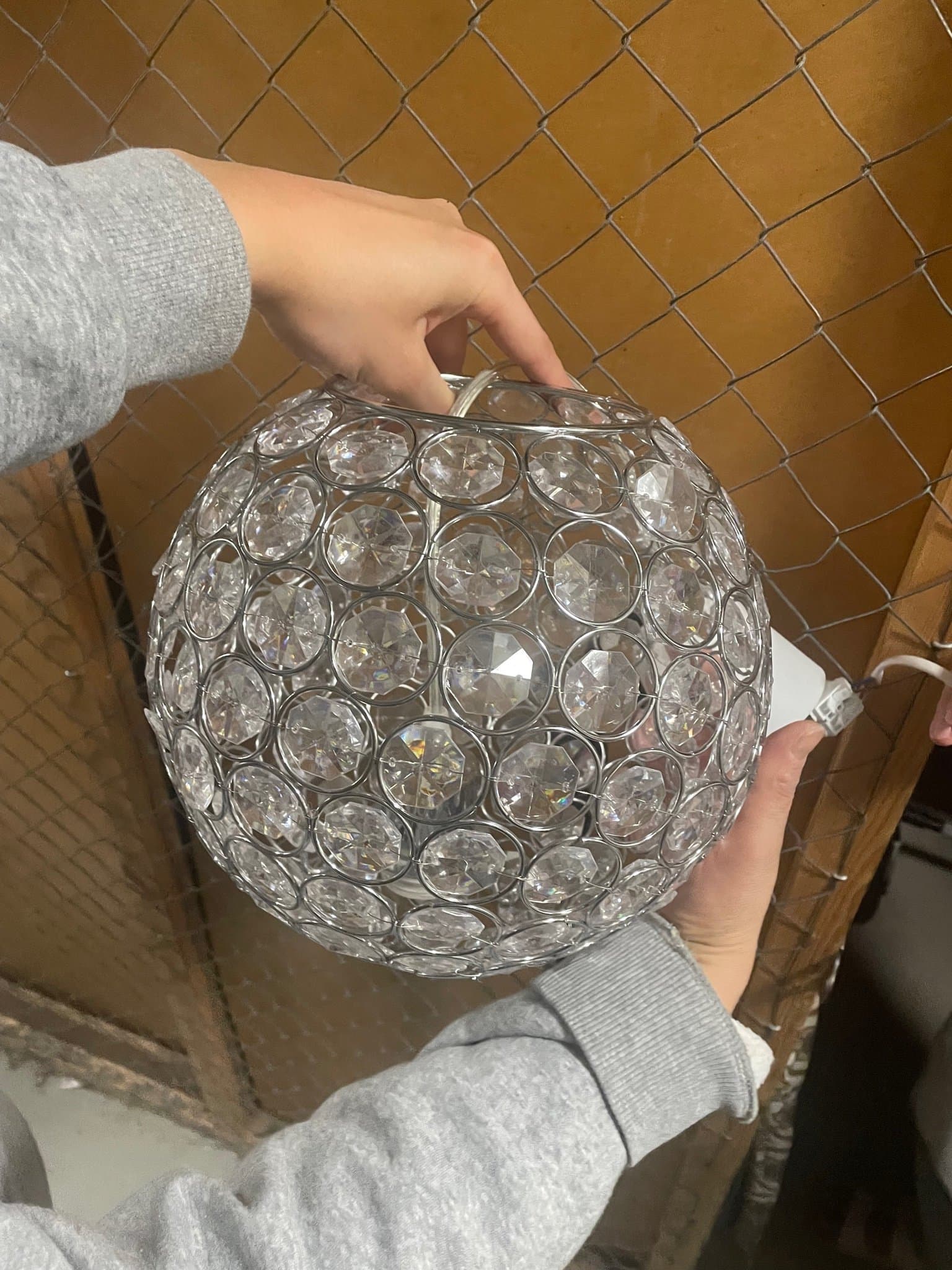 Taklampa Kristallkula