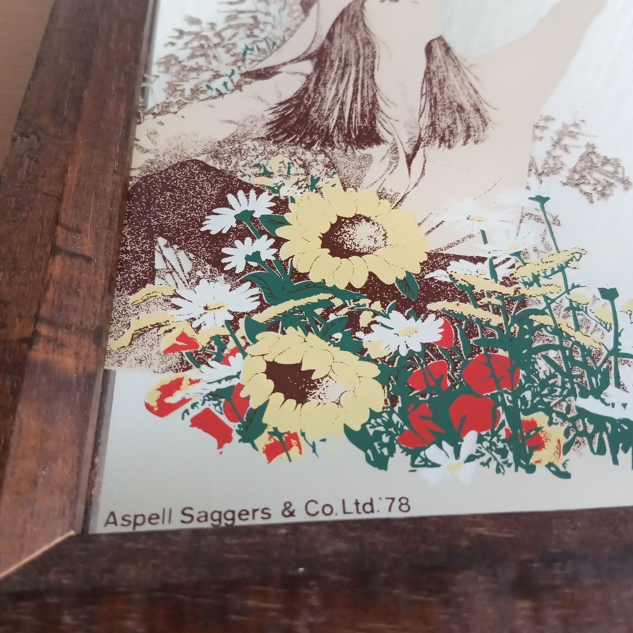 Vintage Spegel Tavla