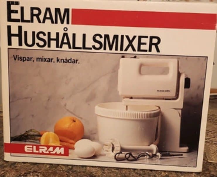 Automatisk Elvisp med Bunke - Köksassistent - Retro