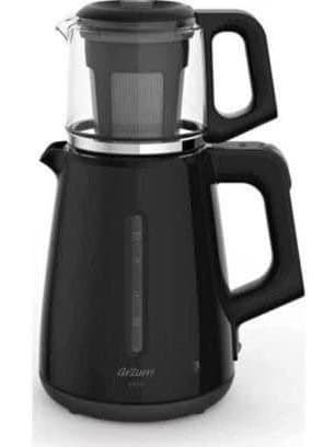 Arzum Tekanna och Vattenkokare Svart 0,9 L och 1,8 L