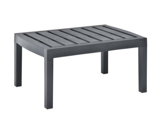 Nytt Trädgårdsbord antracit 78x55x38 cm i plast