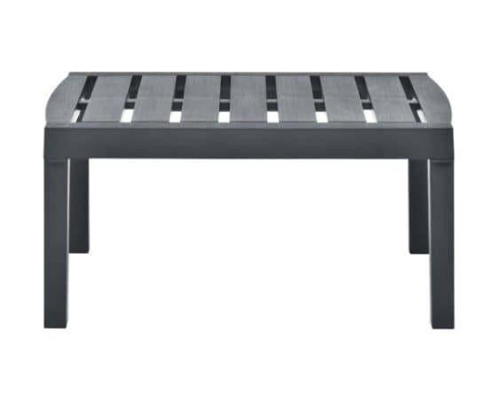 Nytt Trädgårdsbord antracit 78x55x38 cm i plast
