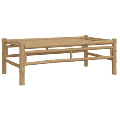 NY Trädgårdsbord 100x55x33 cm bambu