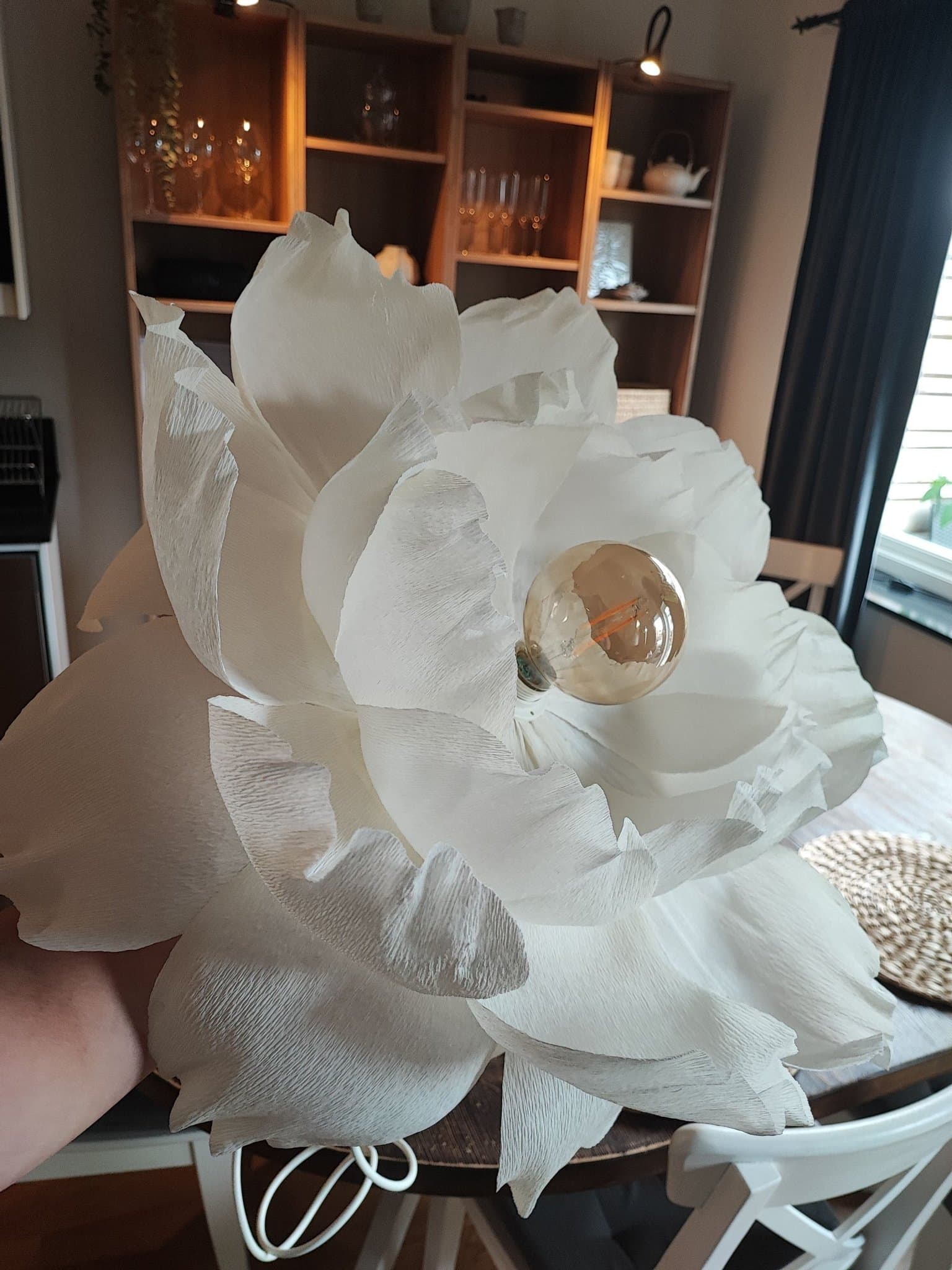 Vit Blomlampa hantverk helt nytt