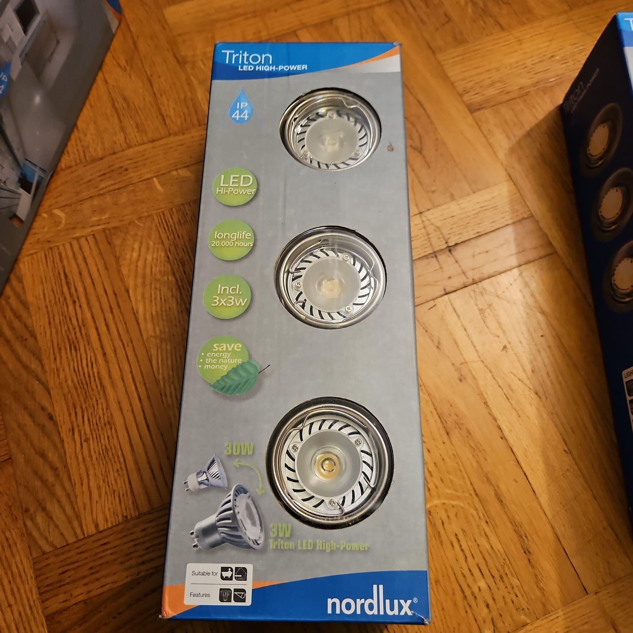 4x Nordlux Triton LED High-Power Spotlights