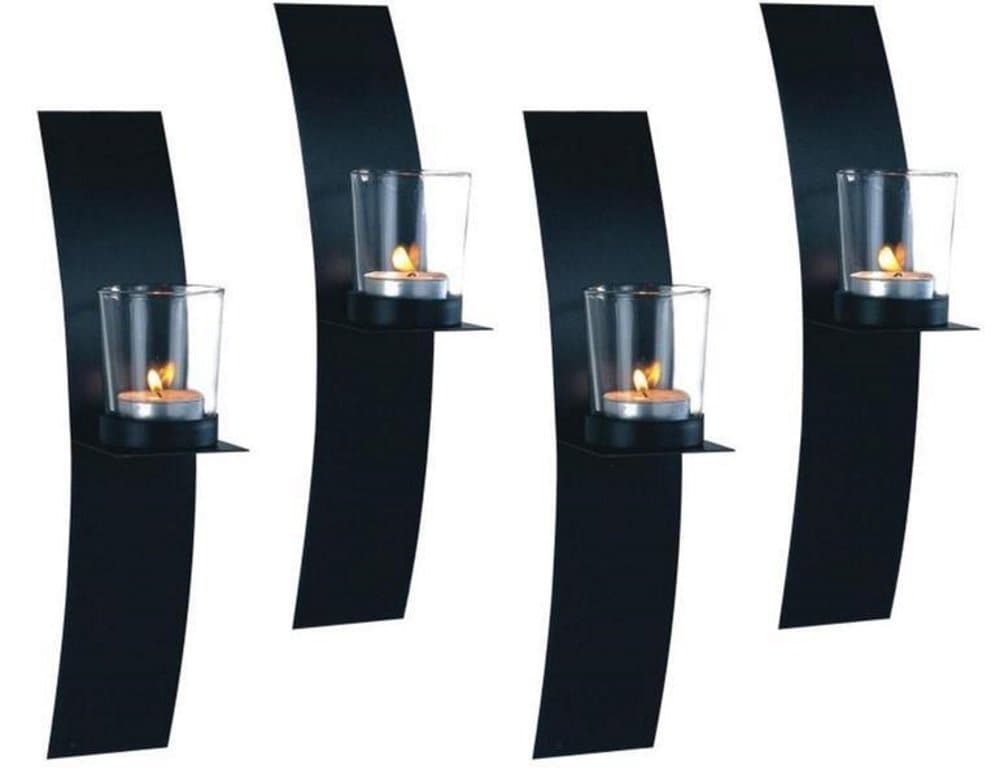 Lampett vägglykta bågljusstake 4-pack